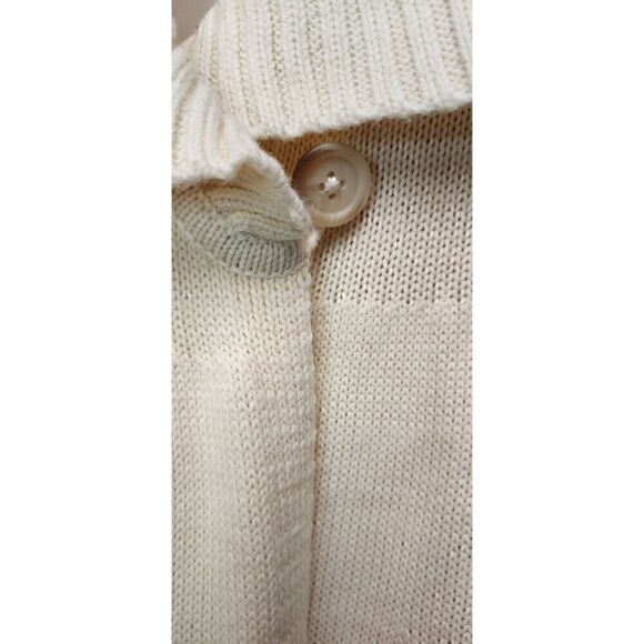 The Limited Womens Small Beige Tan Shawl Neckline Wool Cardigan Sweater Size SM - Picture 4 of 5